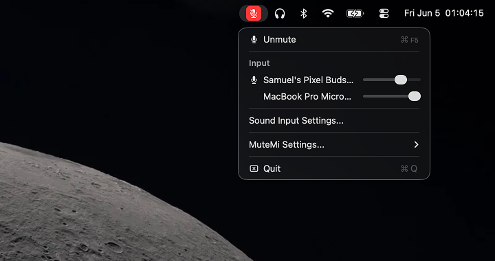 List of connected microphones