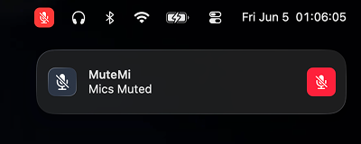 Muted notification